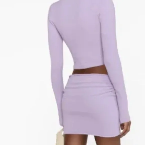 Danielle Guizio Lavender sweater skirt set NWOT - Picture 5 of 10